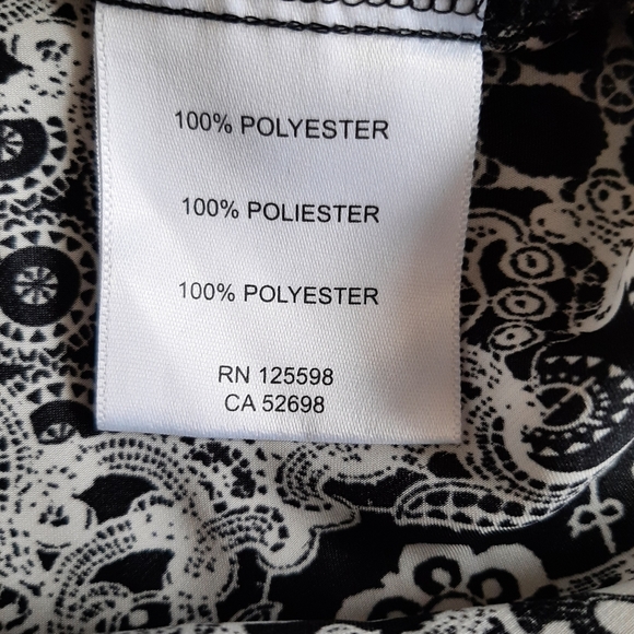 Ellen Tracy - Gorgeous black and white fluid tunic for women  - Size: M - Picture 8 of 14